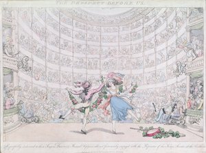 パンテオン、オックスフォードストリート、SWフォレス発行、1791年（カラーエッチング） 作： Thomas Rowlandson